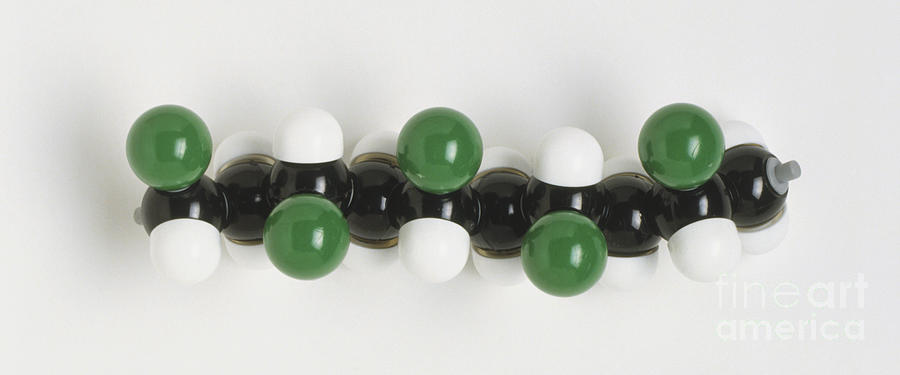 Molecular Model Of Pvc Photograph by Andy Crawford and Tim Ridley / Dorling Kindersley