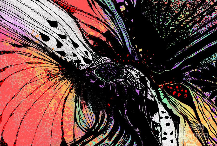 Molecular Poppy Fusion Digital Art by Mary Eichert