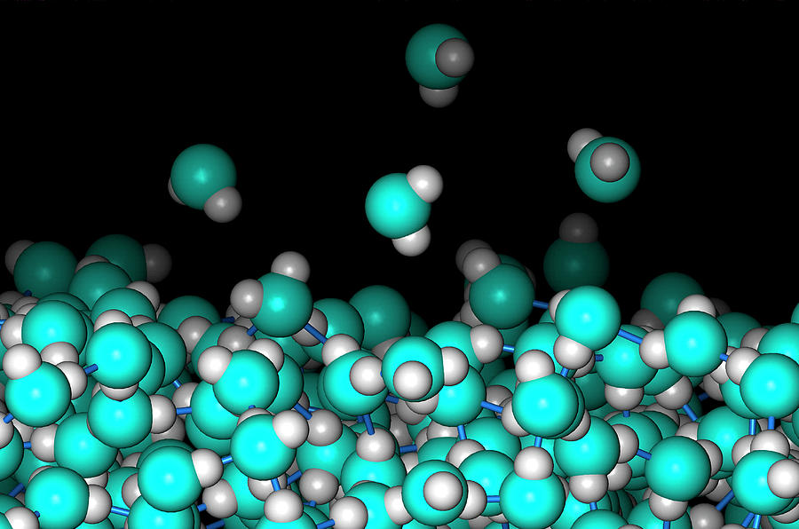 3d water molecule structure