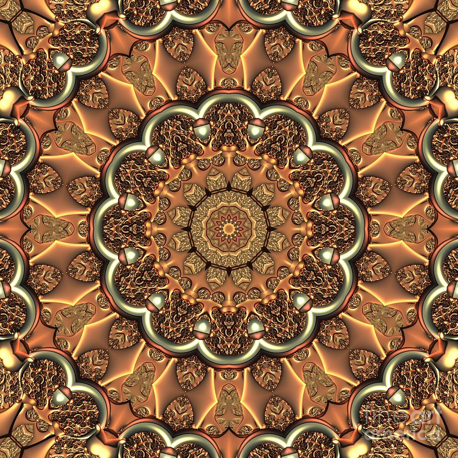 Molten Copper Mandala Digital Art by Lyle Hatch