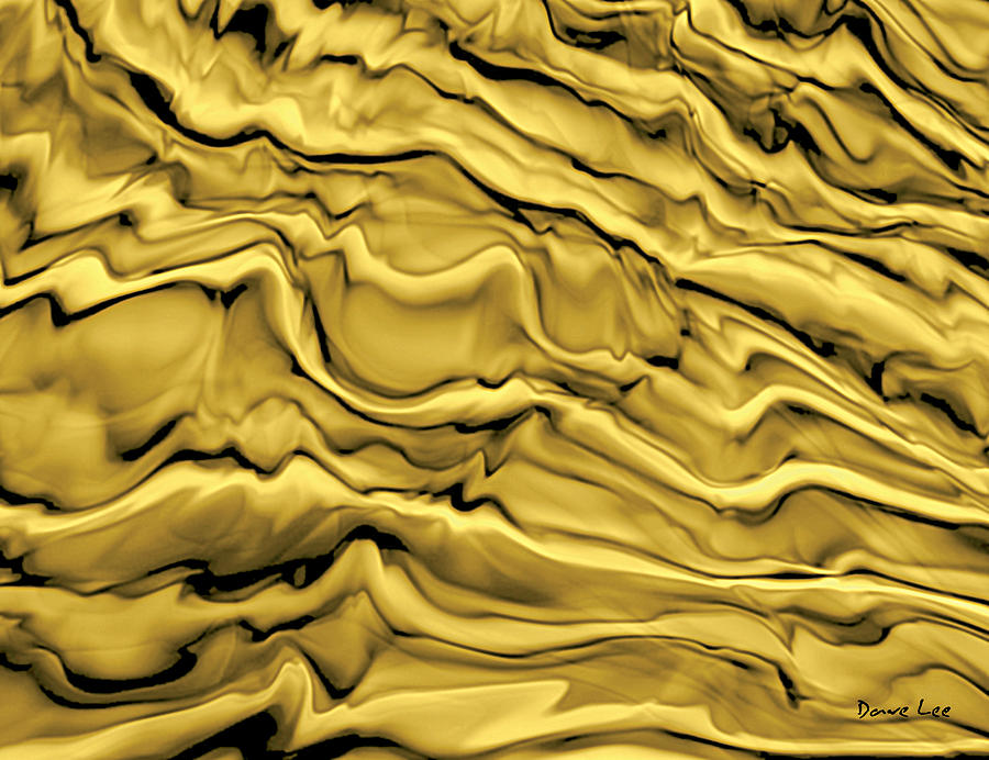 Molten Gold Digital Art by Dave Lee