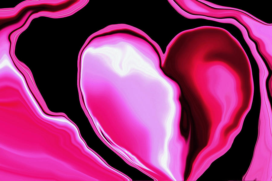Molten Heart12  Pink Photograph by Linnea Tober