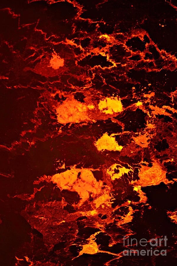 Molten Lava Bubbling In A Vent Photograph by Stephen & Donna OMeara