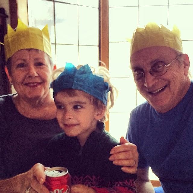 Christmas Photograph - Mom And Dad With Austjn! #grandparents by Ava Barbin-king