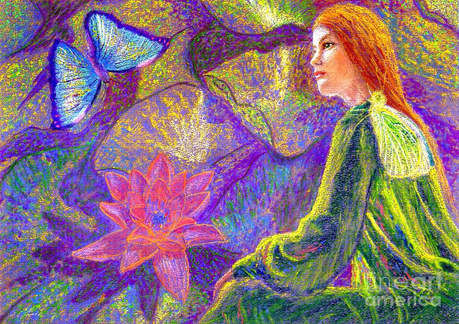 Abstract Painting - Meditation, Moment of Oneness by Jane Small Abstract Painting - Meditation, Moment of Oneness by Jane Small