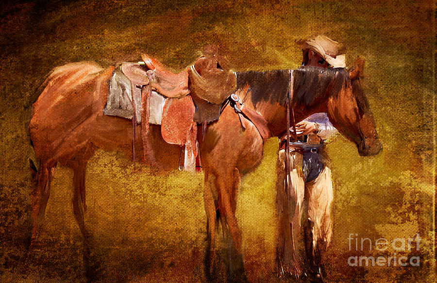 Horse Photograph - Moment of Rest by Ozana Sturgeon