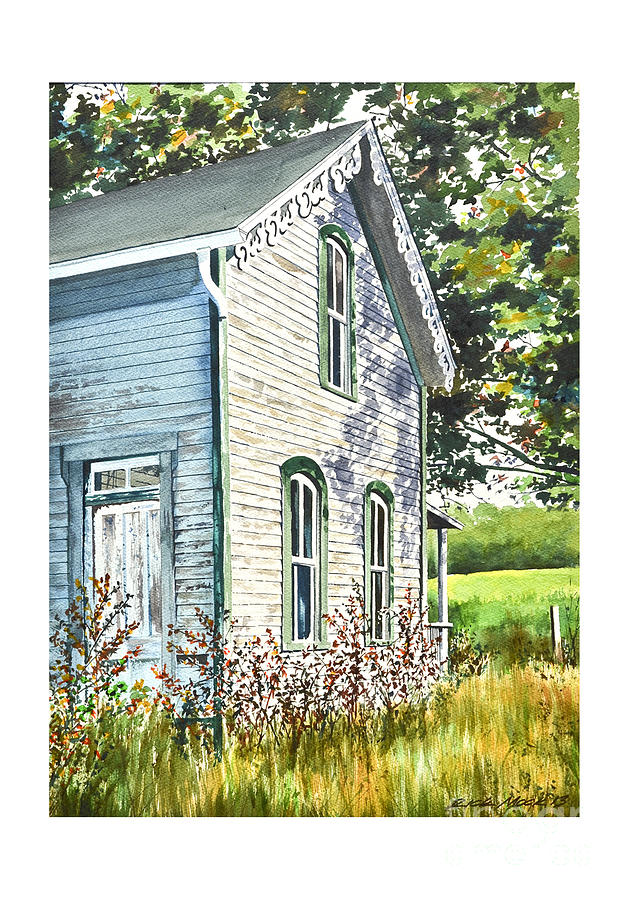 Moms Farmhouse Painting by Rick Mock