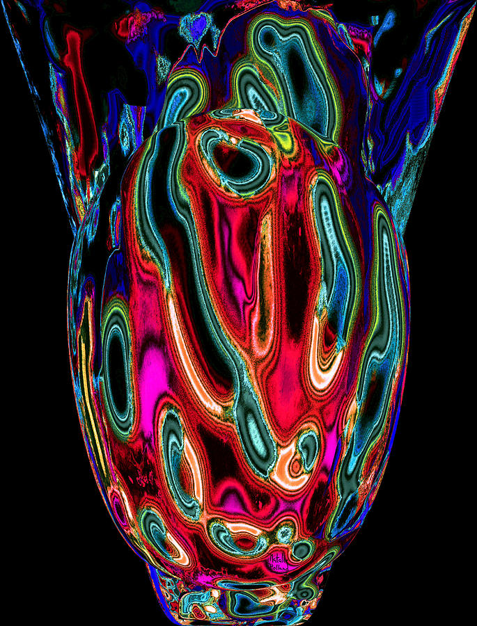 Moms Venetian Glass Vase 10 Mixed Media by Natalie Holland