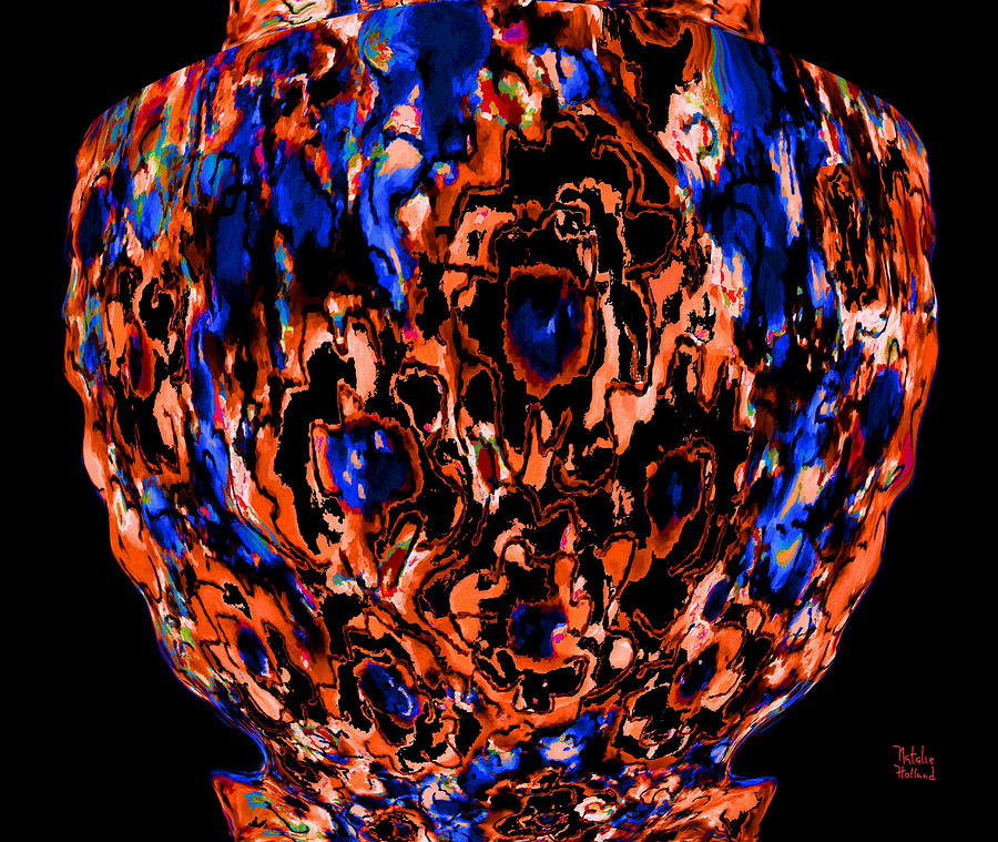Moms Venetian Glass Vase 2 Mixed Media by Natalie Holland