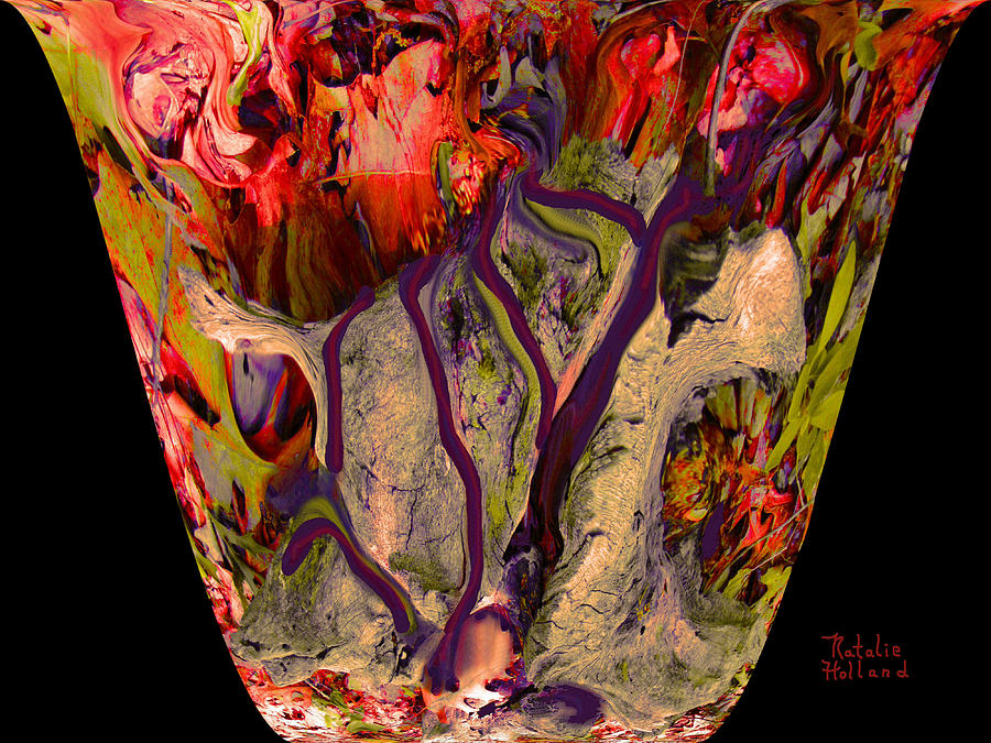 Moms Venetian Glass Vase 4 Mixed Media by Natalie Holland