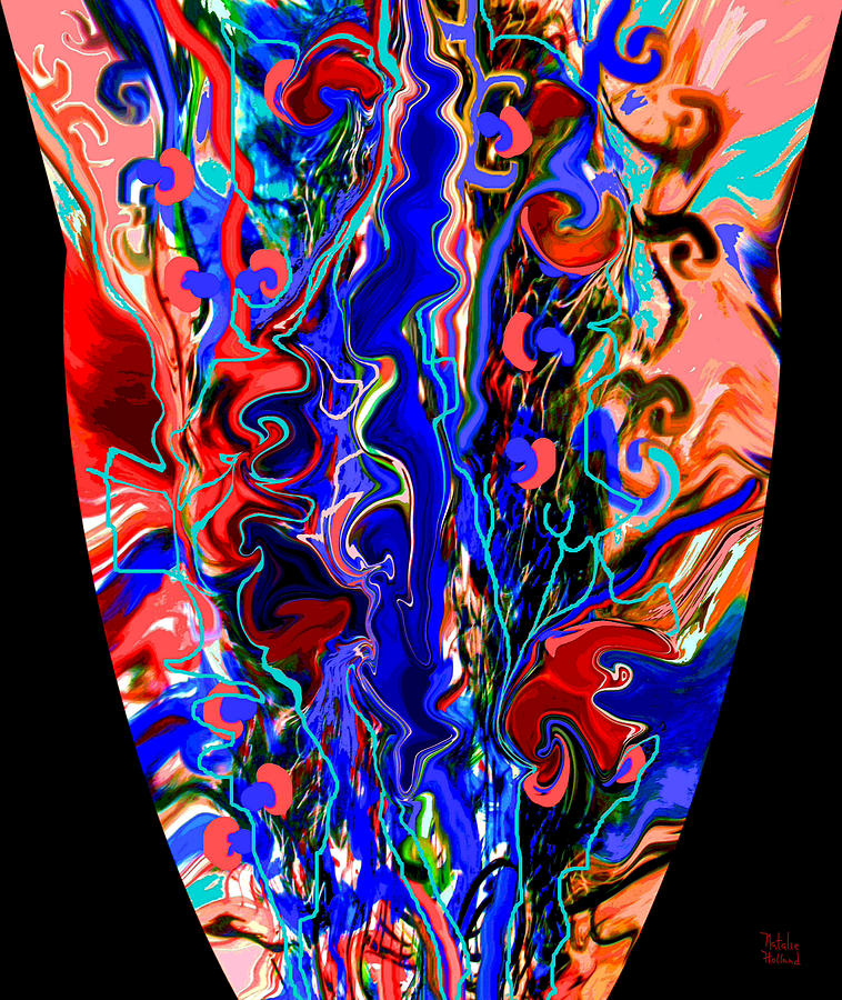 Moms Venetian Glass Vase 6 Mixed Media by Natalie Holland