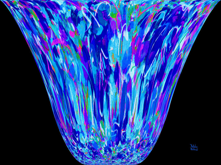 Moms Venetian Glass Vase 9 Mixed Media by Natalie Holland