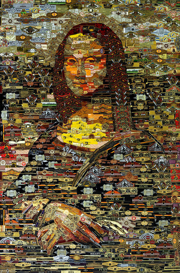 Cigar Art Collage Girl With A Pearl Earring Famous Painting, 57% OFF