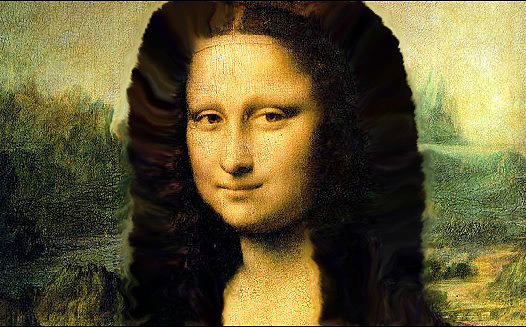 Mona Lisa Before Leonardo da Vinci Made Her Cut Her Hair Painting by Bruce Nutting