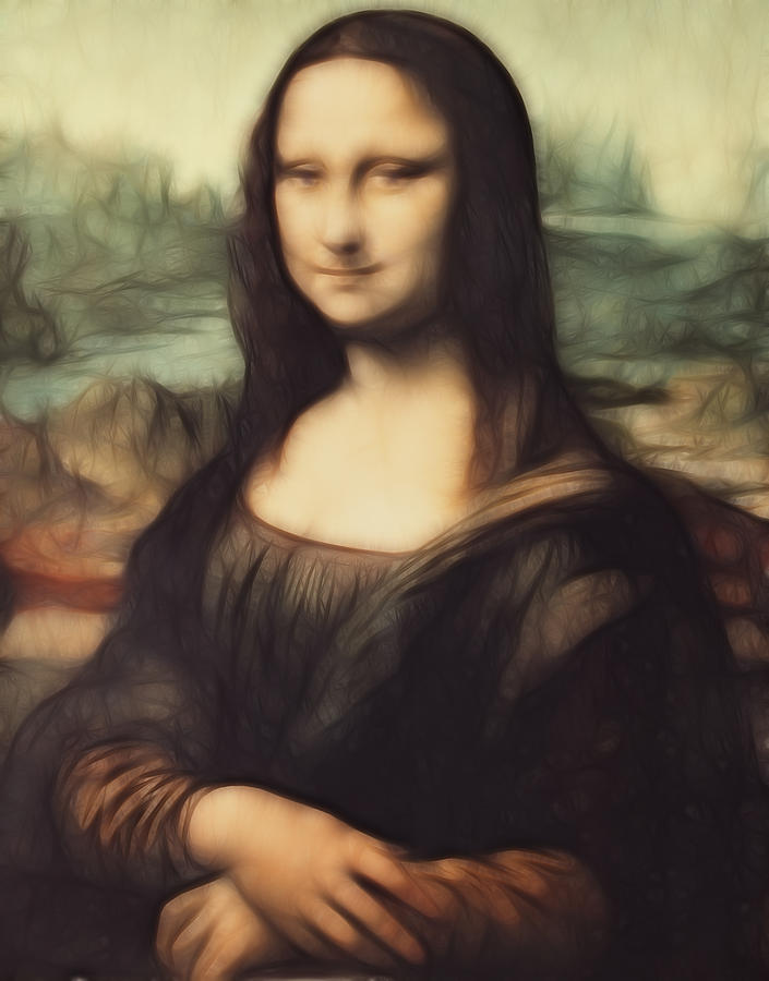 Mona Lisa Digital Painting Painting by Georgeta Blanaru