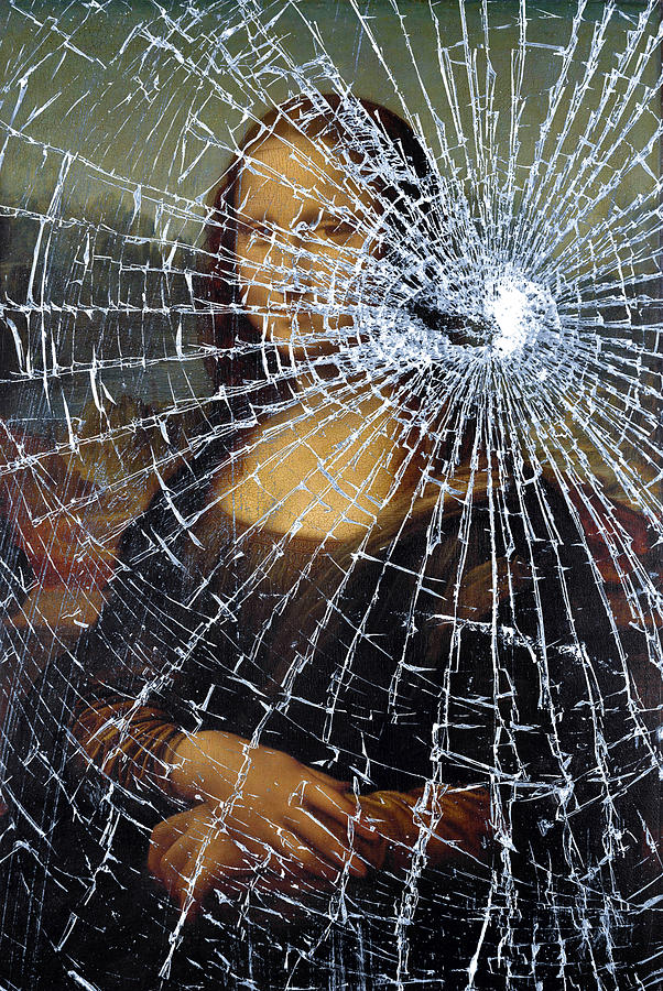 Mona Lisa Shattered Photograph by Brian Carson