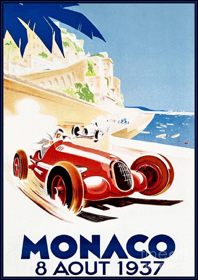 Monaco - 1937 Painting by Thea Recuerdo