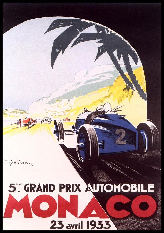 Monaco Grand Prix 1933 Digital Art by Georgia Clare