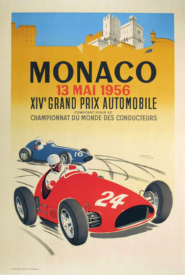 Monaco Grand Prix 1956 Digital Art by Georgia Clare