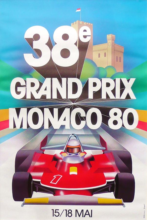 Monaco Grand Prix 1980 Digital Art by Georgia Clare