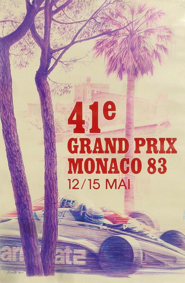Monaco Grand Prix 1983 Digital Art by Georgia Clare