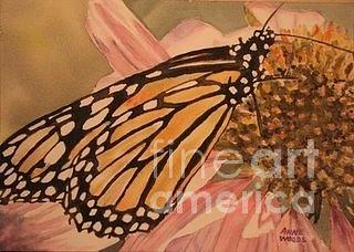 Monarch Painting - Monarch by Anne Woods Monarch Painting - Monarch by Anne Woods