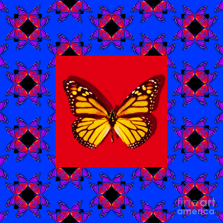 Monarch Butterfly Abstract Window 20130203m133 Photograph by Wingsdomain Art and Photography