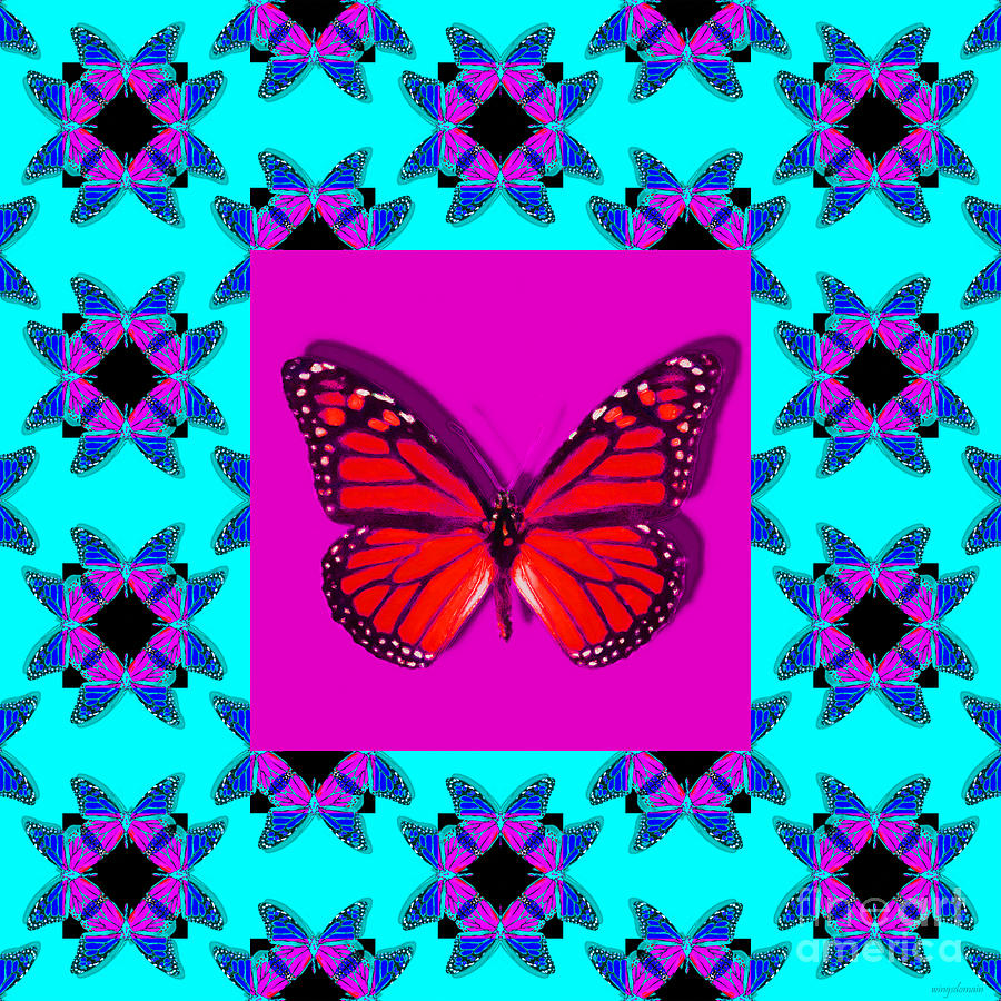 Monarch Butterfly Abstract Window 20130203m180 Photograph by Wingsdomain Art and Photography