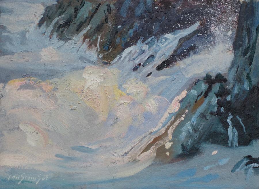 Waves Painting - Monarola Surf by Len Stomski