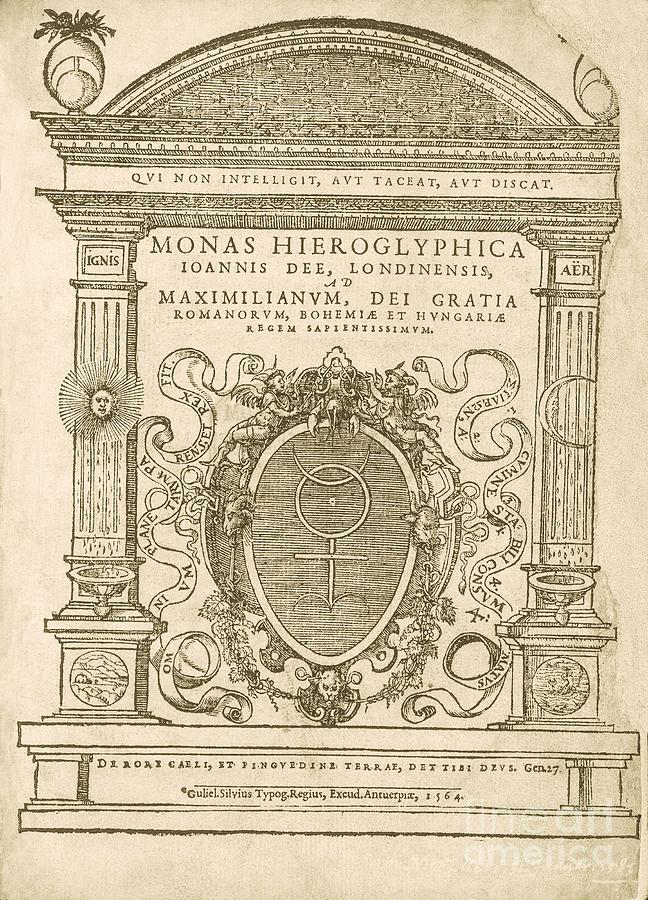 Monas Hieroglyphica (1564) Photograph by Library Of Congress