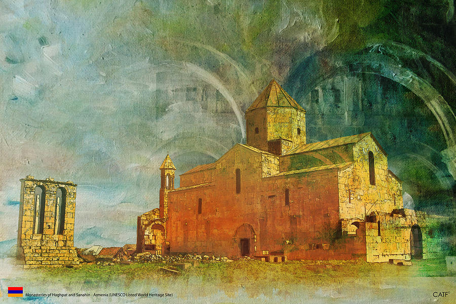 Architecture Painting - Monasteries of Haghpat and Sanahin  by Catf