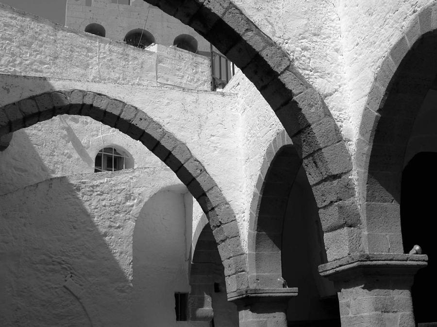 Monastery Arches Photograph by Larry Bohlin
