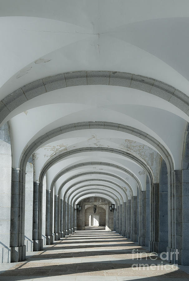 Architecture Photograph - Monastery Cloister by John Greim