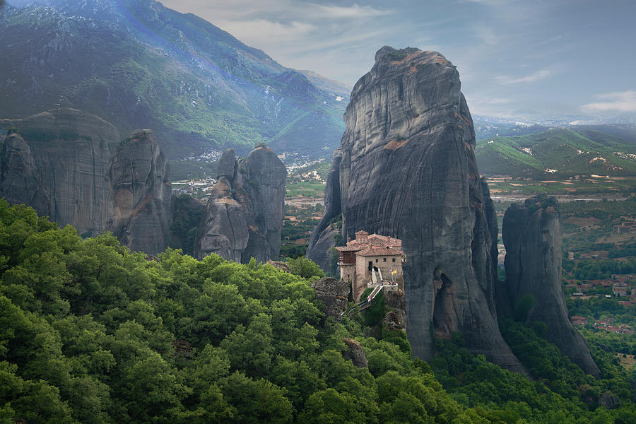 Monastery In The Meteora, Greece Photograph by Ed Freeman