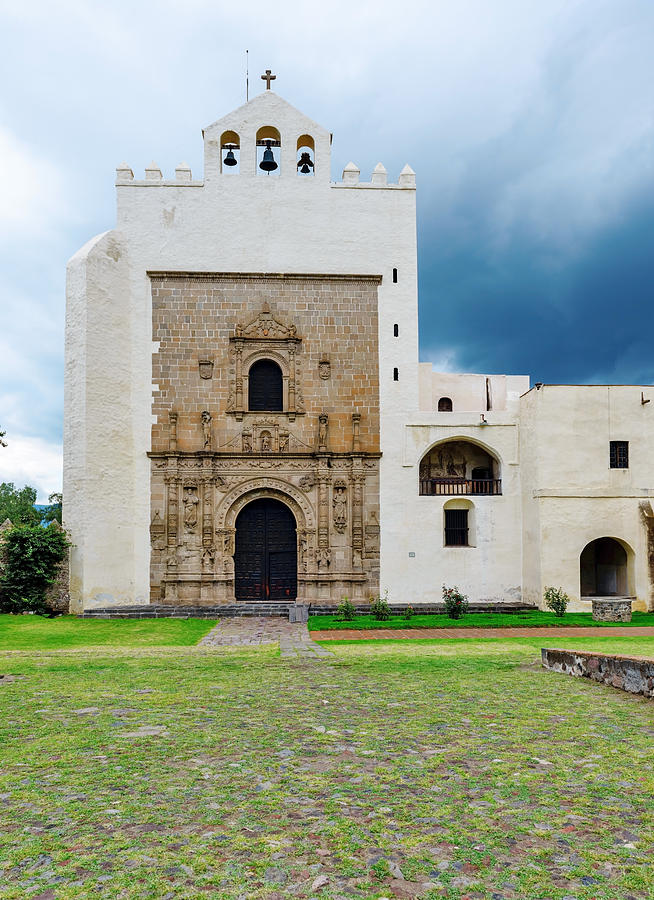 Landmark Photograph - monastery of San Agustin in town of Acolman Mexico by Marek Poplawski