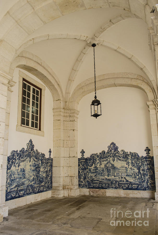 Monastery of St. Vincent Blue Tiles Photograph by Deborah Smolinske