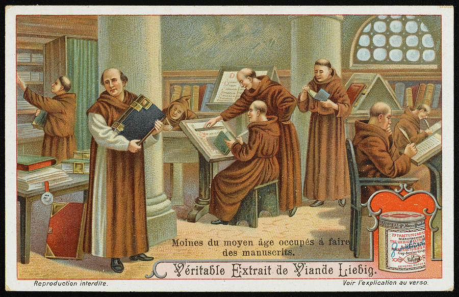 Dom Perignon, A Benedictine Monk Of Greeting Card by Mary Evans Picture  Library