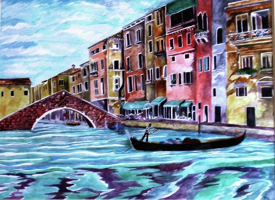 Monday in Venice Painting by Kandy Cross