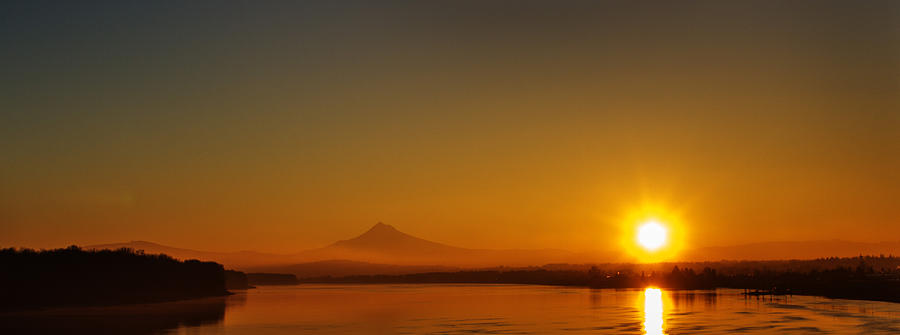Monday Morning Columbia River Mount Hood Photograph by Michael W Rogers