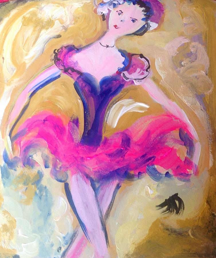 Mondays ballerina Painting by Judith Desrosiers