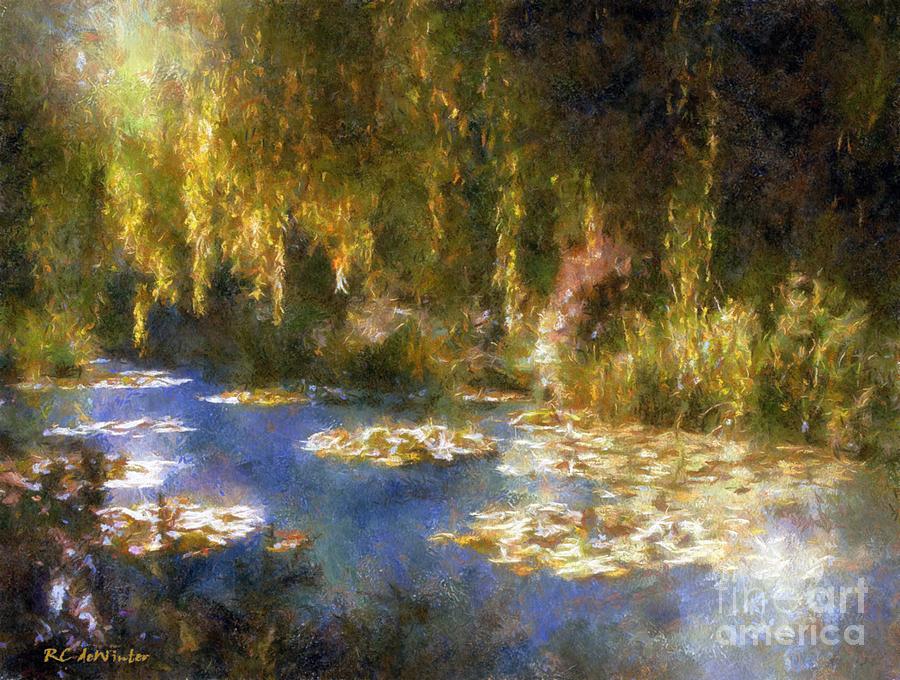 Claude Monet Painting - Monet after Midnight by RC DeWinter
