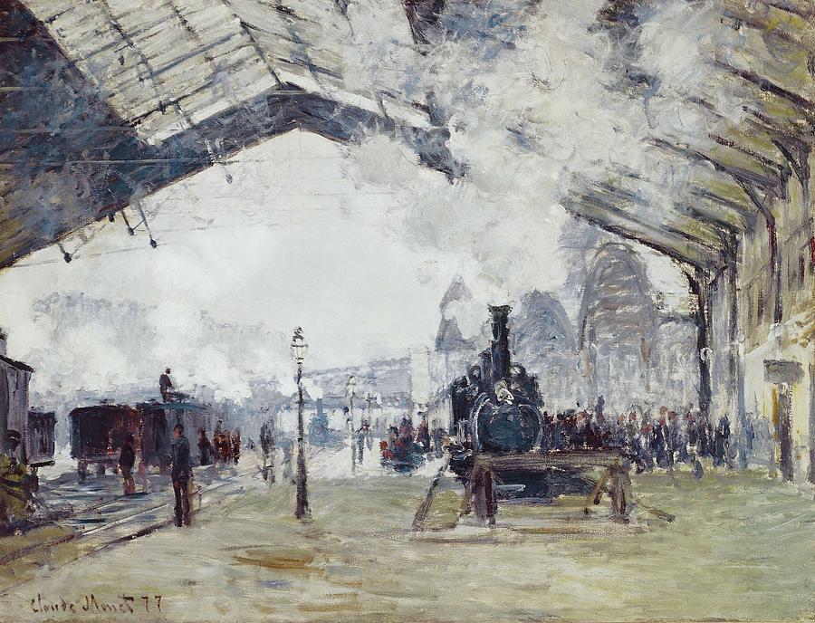Monet, Claude 1840-1926. Gare De Saint Photograph by Everett