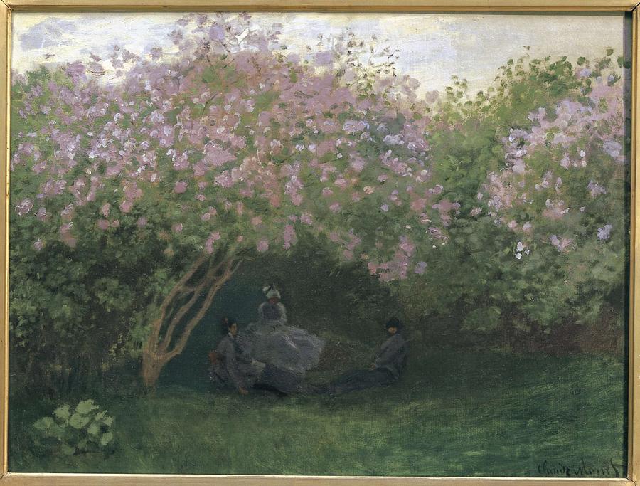 Monet, Claude 1840-1926. Lilacs, Grey Photograph by Everett