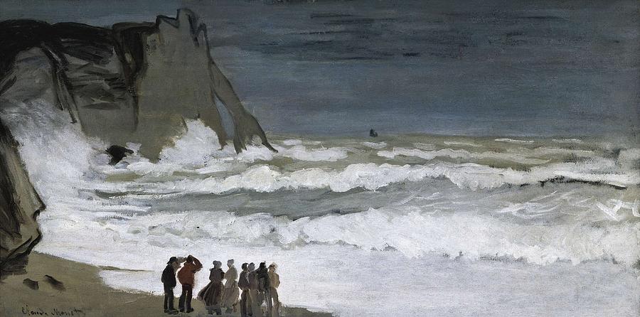 Monet, Claude 1840-1926. Rough Sea Photograph by Everett