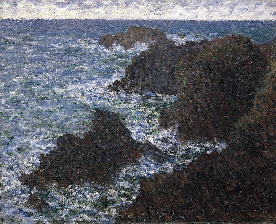 Monet, Claude 1840-1926. The Rocks Photograph by Everett