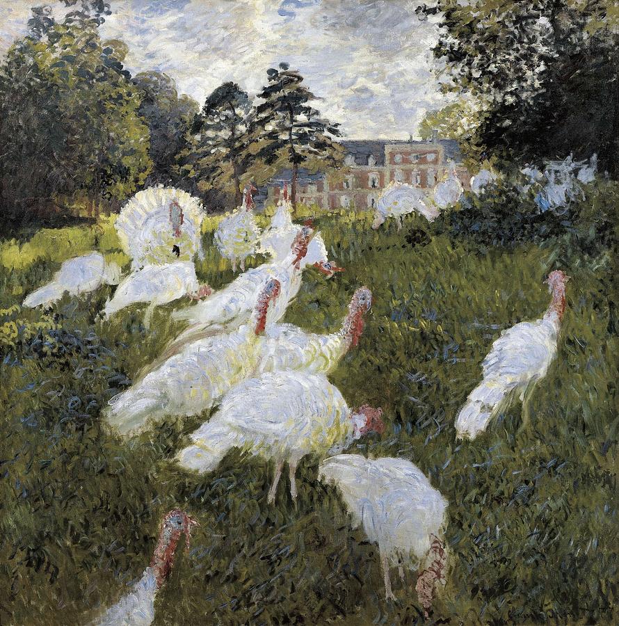 Monet, Claude 1840-1926. The Turkeys Photograph by Everett