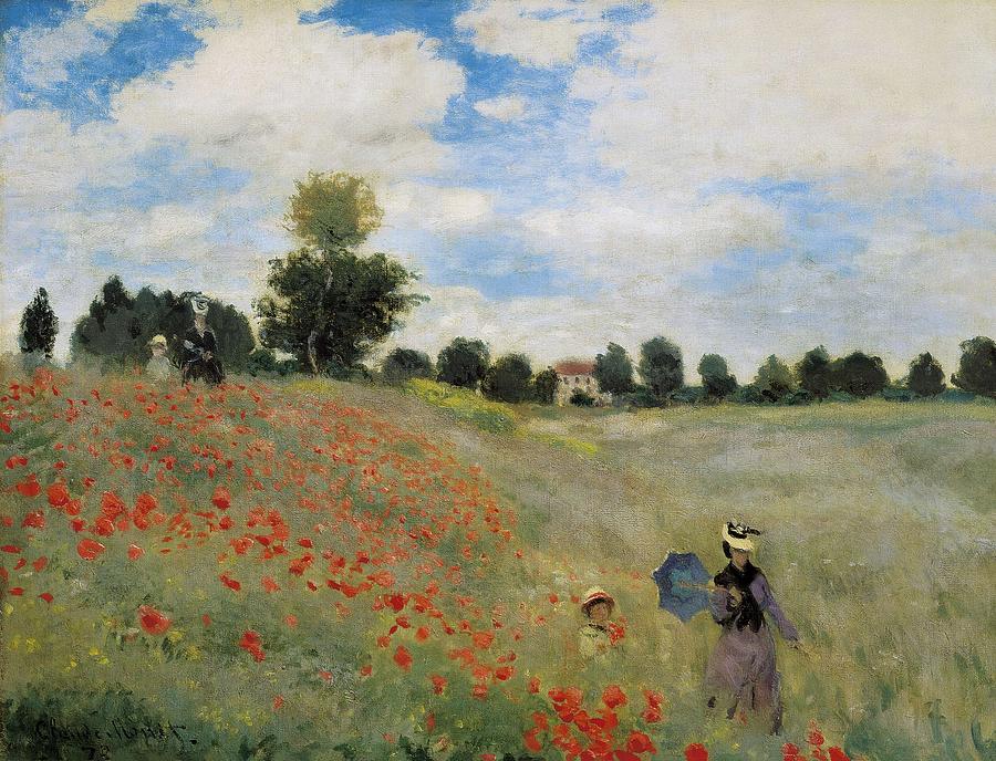 Monet, Claude 1840-1926. Wild Poppies Photograph by Everett