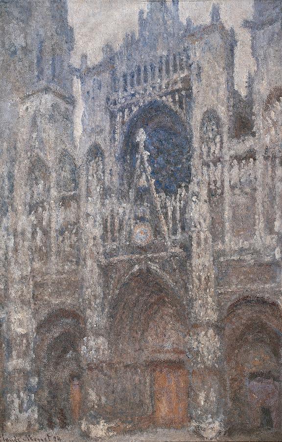 Claude Monet Photograph - Monet Claude, Rouen Cathedral. Grey Day by Everett