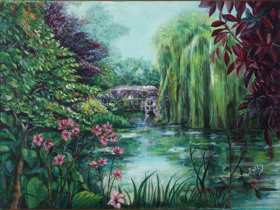 Monet Gardens Painting by Betty Glanville | Fine Art America