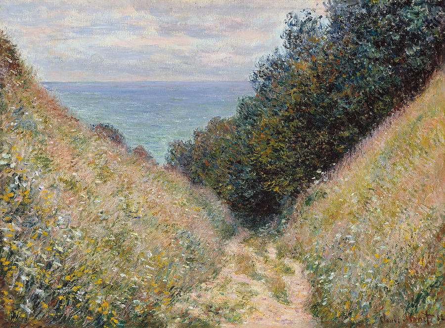 Monet Pourville, 1882 Painting by Granger
